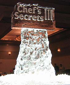 Chef's Secrets Logo created by Ice Miracles Long Island, NY