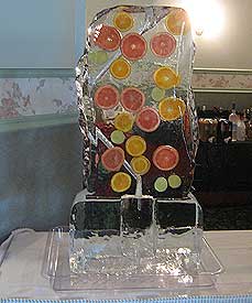 Fruit Ice Luge custom ice luges by Ice Miracles New York, LI, NY