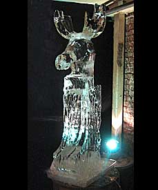 Moose Head Luge custom ice luges by Ice Miracles New York, LI, NY