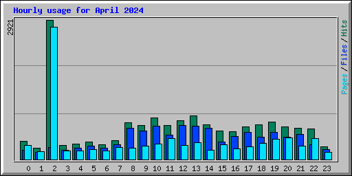Hourly usage for April 2024
