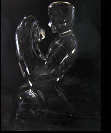 Abstract Bride & Groom created by Ice Miracles Long Island, NY