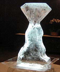 Diamond created by Ice Miracles Long Island, New York, LI, NY